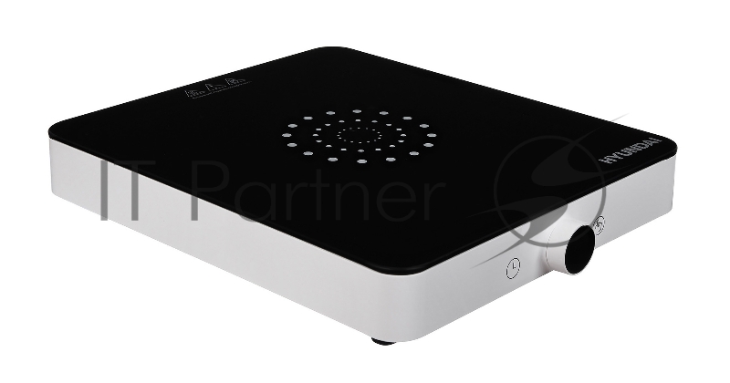 Плита Электрическая Hyundai HYC-0105 белый стеклокерамика (настольная)