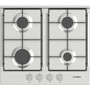 Газовая варочная поверхность Hyundai HHG 6430 IX нержавеющая сталь