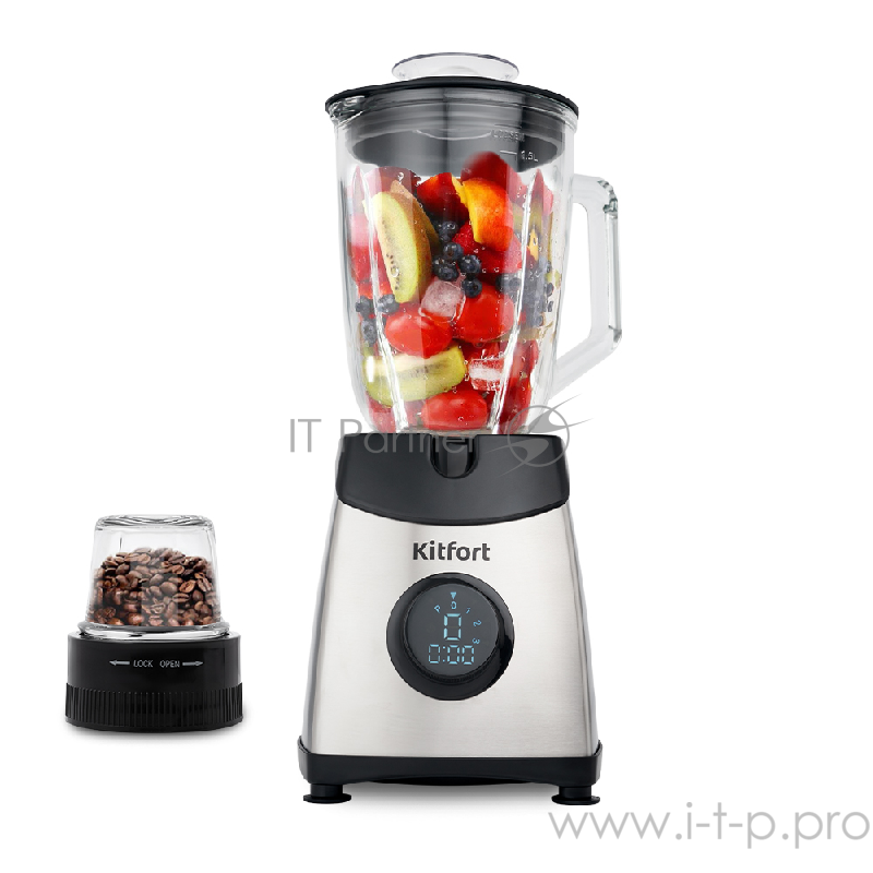 Блендер Kitfort КТ-1394 Мощность 500 Вт.Ёмкость чаши 1,5л.Количество скоростей 3