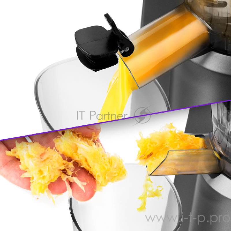 Шнековая соковыжималка Kitfort КТ-1117 Мощность: 150 Вт.Ёмкость контейнера для сока: 600 мл.