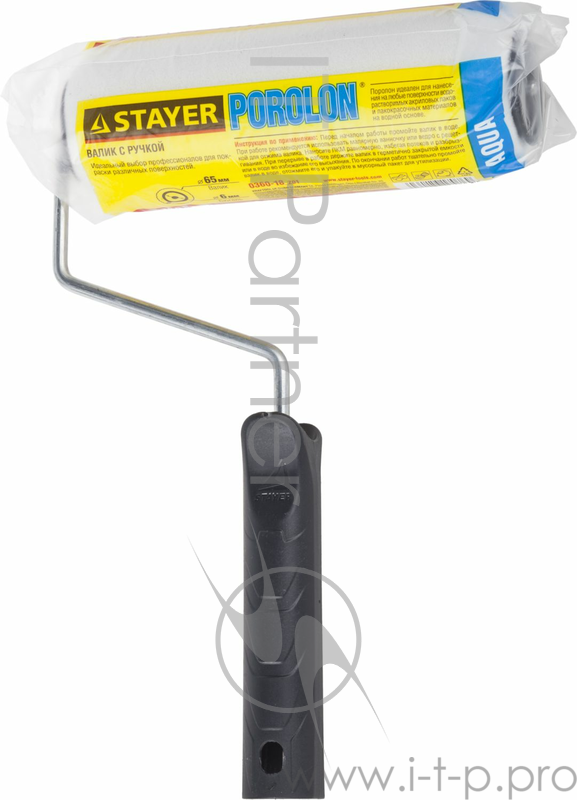 Валик ПОРОЛОН малярный в сборе, бюгель 6мм, 44x180мм, Master | 0360-18_z01 | STAYER