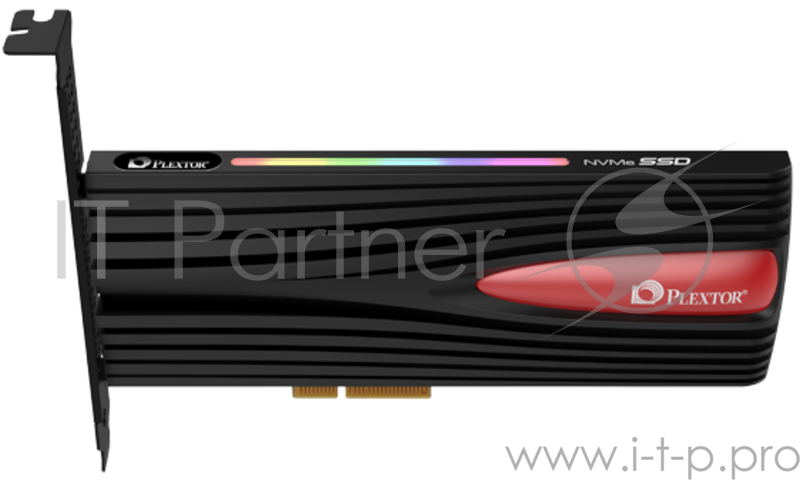 Накопитель AIC 256GB Plextor M9PY Plus RGB Client SSD PX-256M9PY+ PCIe Gen3x4 with NVMe, 3400/1700, IOPS 300/300K, MTBF 1.5M, 3D TLC, 512MB, 160TBW, PCI Express Card with Half-Height/Half-Length, RTL