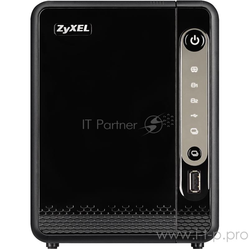 Сетевые хранилища ZYXEL NAS326-EU0101F Сетевое хранилище, 2 отсека для HDD (max. 24Gb), 1xGLAN, 2xUSB3.0, 1xUSB2.0