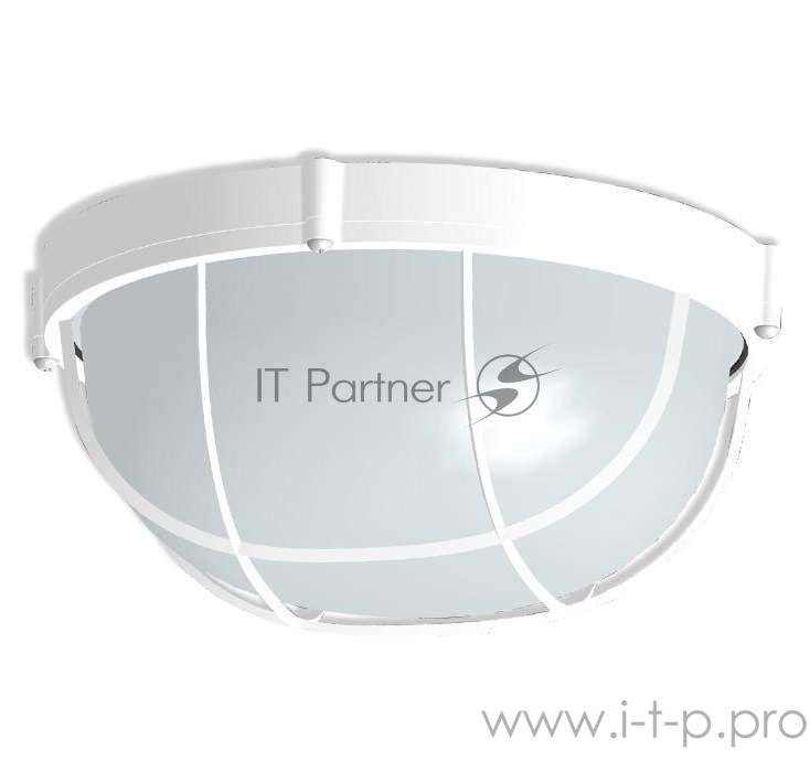 Светильник НПП 03-100-010 Банник 1102 круг большой 1х100Вт E27 IP65 корпус с решеткой бел. Элетех 1005500931