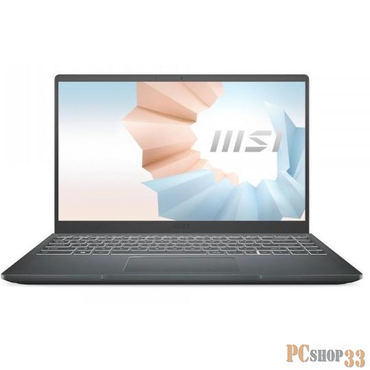 Ноутбук MSI Modern 14 B11M-034RU 14 FHD, Intel Core i7-1165G7, 8Gb, 512Gb SSD, Win10, черный