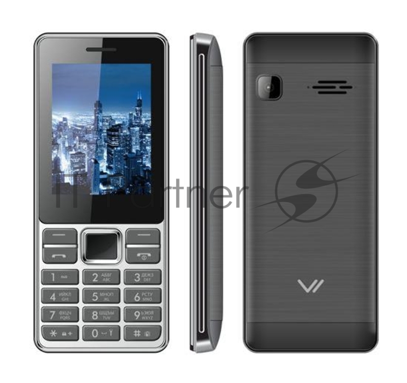 Мобильный телефон D514 METAL./BLACK D514METBL VERTEX