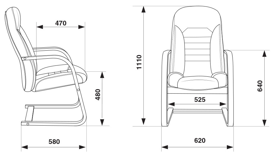 Кресло Бюрократ T-9923WALNUT-AV низкая спинка светло-коричневый Leather Eichel кожа