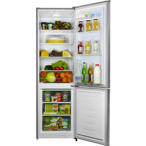 Холодильник Lex RFS 202 DF IX серебристый металлик (двухкамерный)