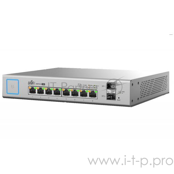 Сетевое оборудование UBIQUITI US-8-150W Коммутатор 2х SFP, 8х Gigabit RJ45
