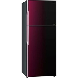 Холодильник HITACHI R-VG 472 PU8 XRZ градиент розово-красного стекло