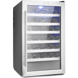 Винный шкаф Kitfort КТ-2410 черный (однокамерный)