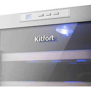 Винный шкаф Kitfort КТ-2410 черный (однокамерный)