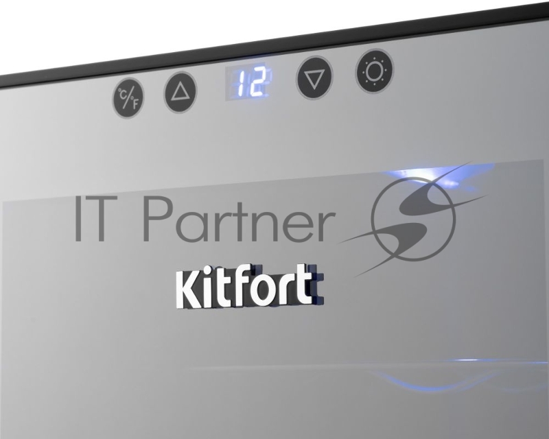 Винный шкаф Kitfort КТ-2408 черный (однокамерный)