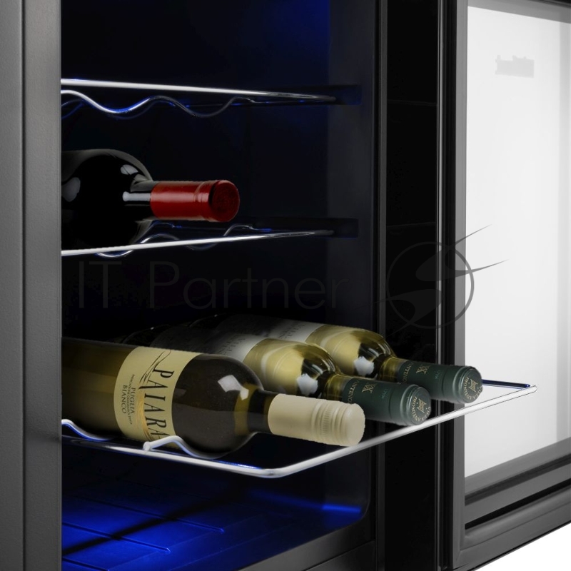 Винный шкаф Kitfort КТ-2408 черный (однокамерный)