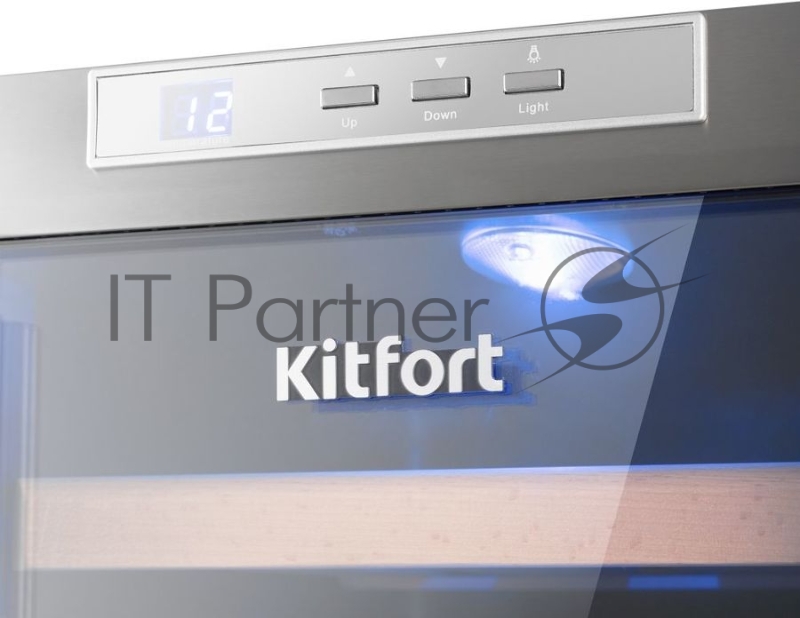 Винный шкаф Kitfort КТ-2409 черный (однокамерный)