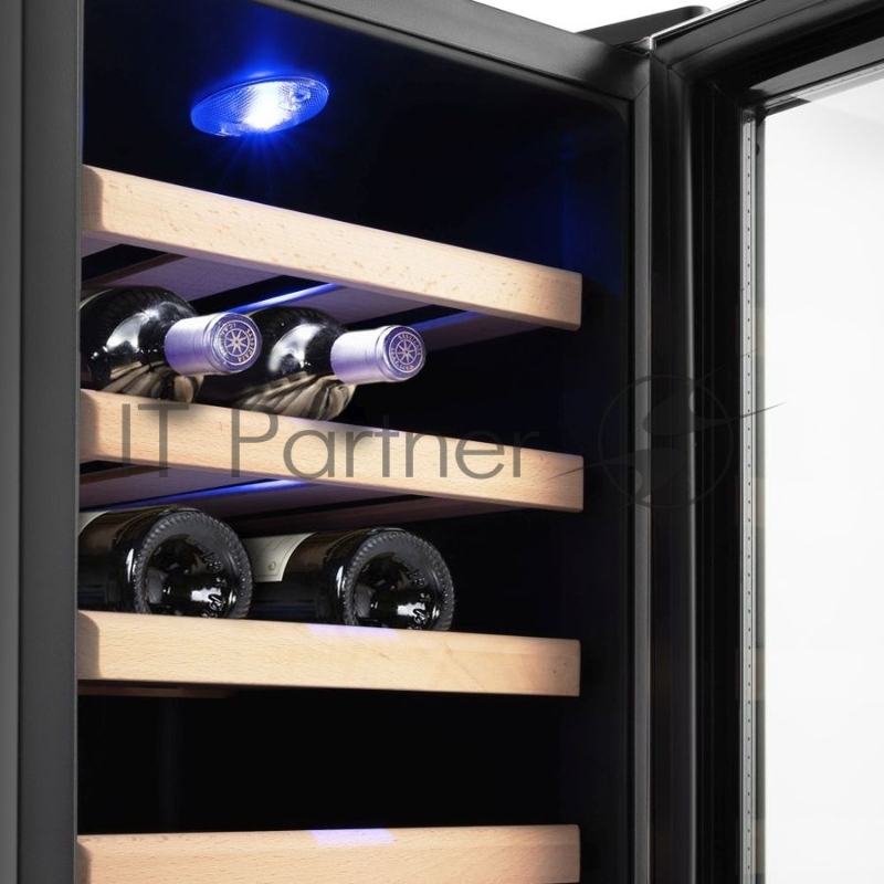 Винный шкаф Kitfort КТ-2409 черный (однокамерный)