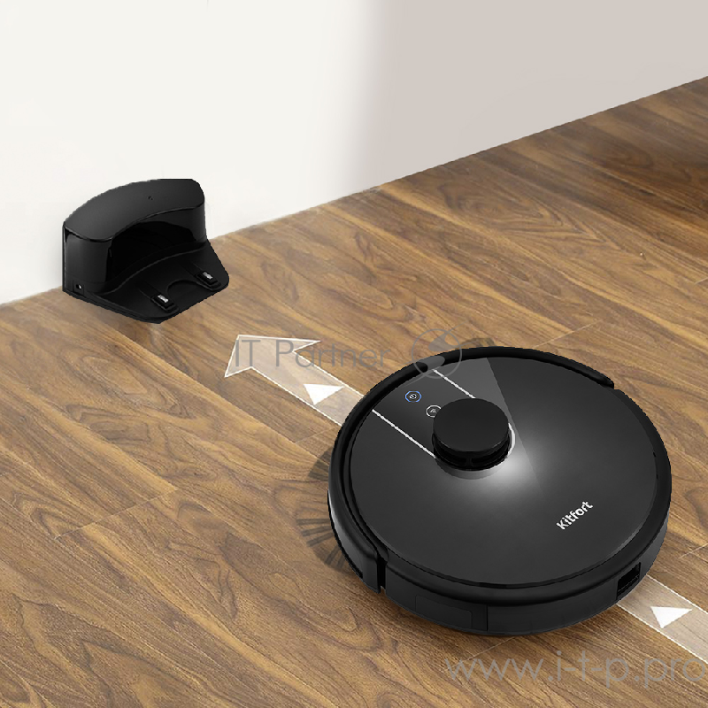 Пылесос-робот Kitfort КТ-566 25Вт черный