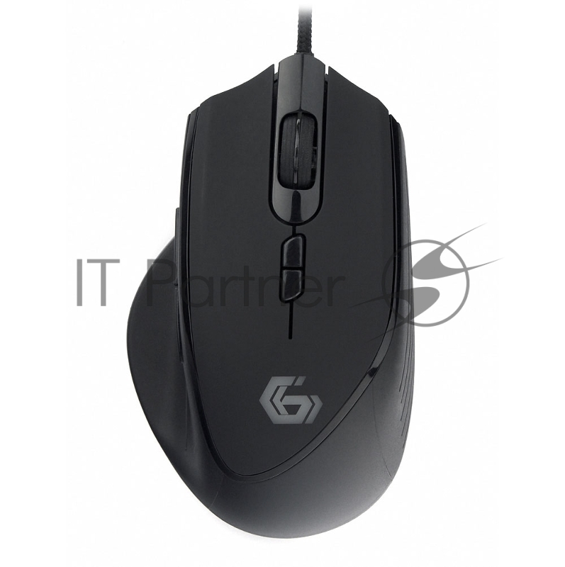 Мышь игровая Gembird MG-570, USB, черный, 7 кн, 3200 DPI, 6 реж.подсв., кабель ткан 1.8м