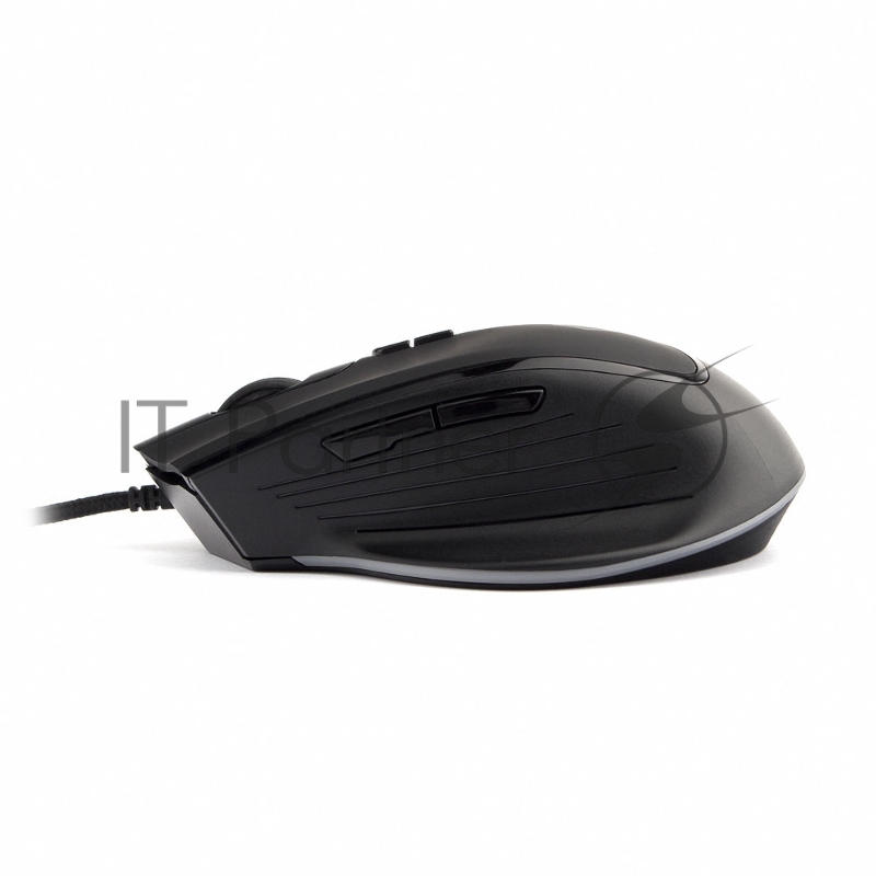 Мышь игровая Gembird MG-570, USB, черный, 7 кн, 3200 DPI, 6 реж.подсв., кабель ткан 1.8м