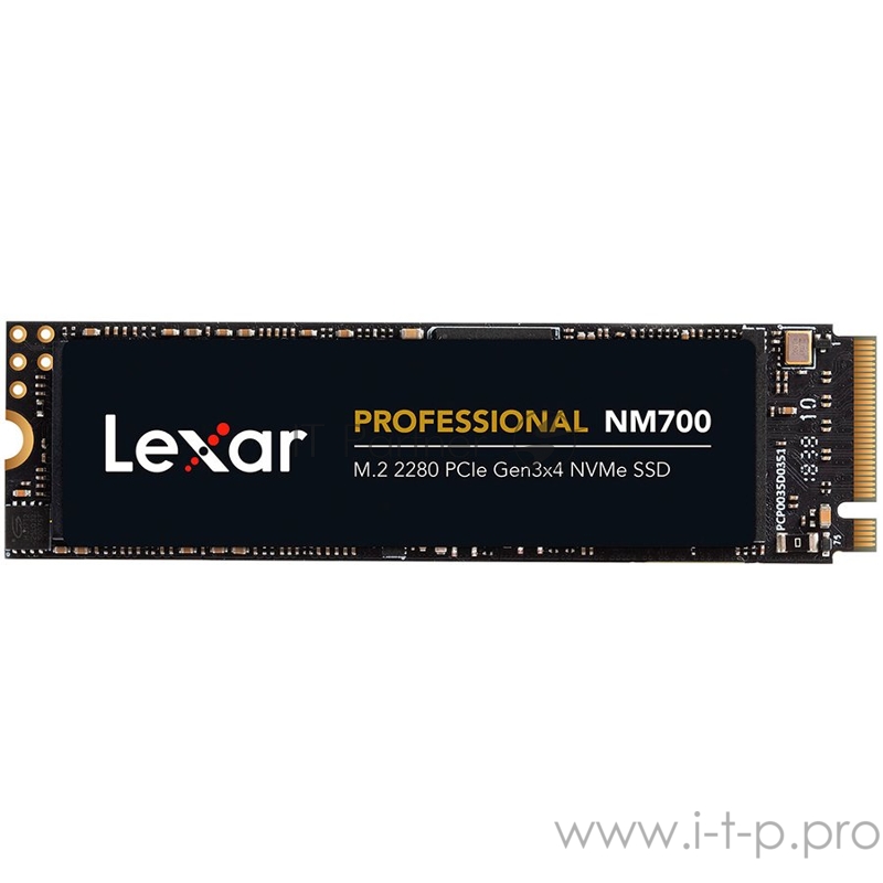 SSD накопитель LEXAR NM700 256GB SSD, M.2, PCIe Gen3x4, up to 3500 MB/s read and 1200 MB/s write