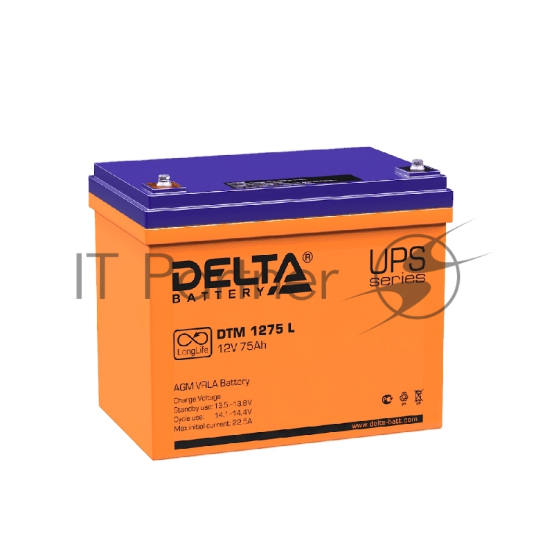 Батарея Delta DTM 1275 L (12V, 75Ah)