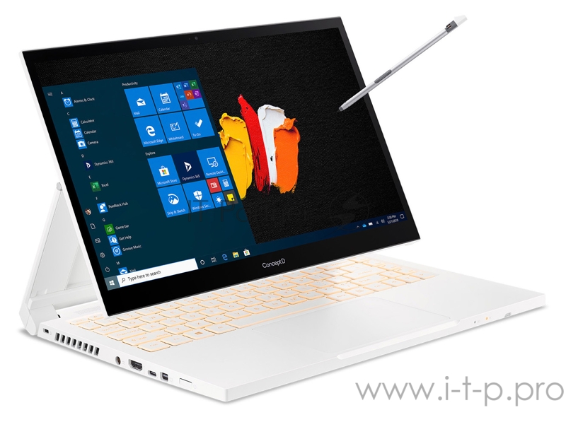 Ноутбук Acer ConceptD 3 Ezel CC314-72G-77YD Core i7 10750H/16Gb/SSD512Gb/NVIDIA GeForce GTX 1650 Ti 4Gb/14/IPS/Touch/FHD (1920x1080)/Windows 10 Prof