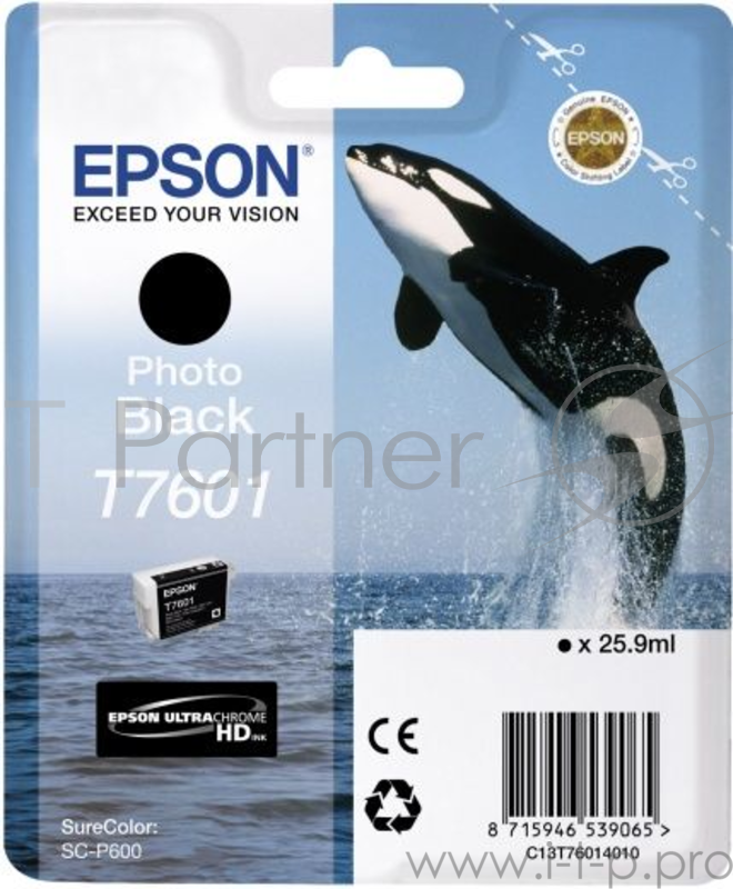 Расходные материалы EPSON C13T76014010 SC-P600 Photo Black (cons ink)