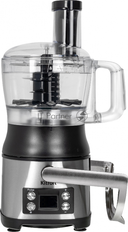 Кухонный комбайн Kitfort KT-1395 800Вт серебристый/черный