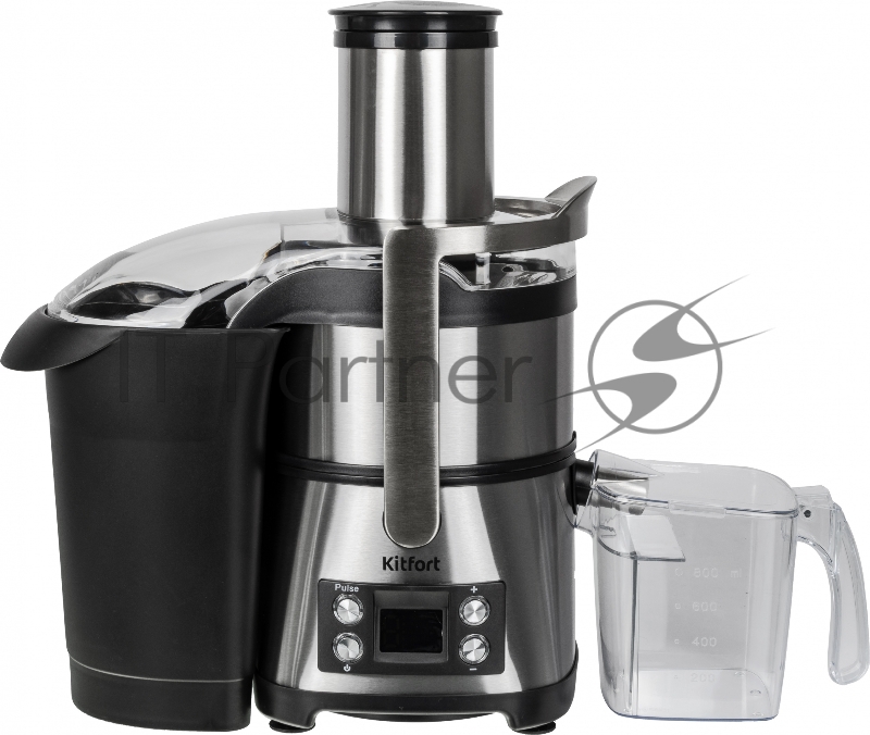 Кухонный комбайн Kitfort KT-1395 800Вт серебристый/черный