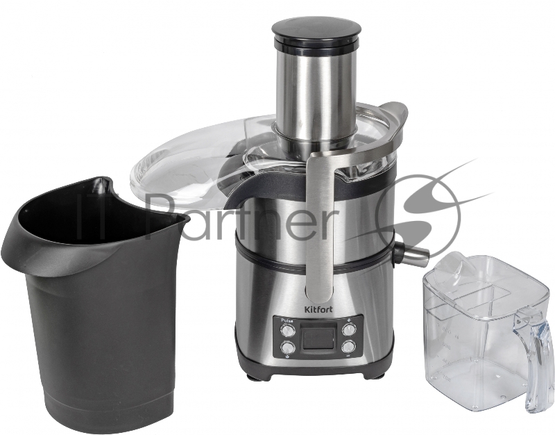 Кухонный комбайн Kitfort KT-1395 800Вт серебристый/черный