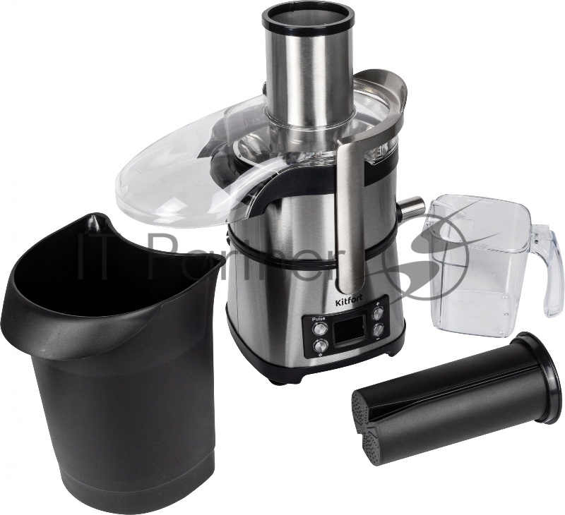 Кухонный комбайн Kitfort KT-1395 800Вт серебристый/черный