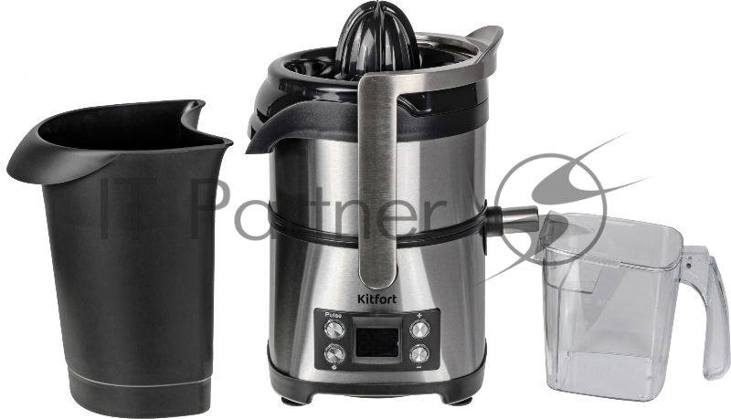 Кухонный комбайн Kitfort KT-1395 800Вт серебристый/черный