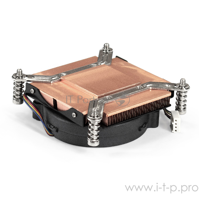 Кулер ExeGate EX286162RUS ESNK-0049.PWM.1U.115x.Cu (Медный, 1U, LGA1150/1151/1155/1156/1200, TDP 115W, Fan 75mm, PWM, 2000-5000RPM, 2 ball bearing, 4pin, 46-54db, ресурс 70000 часов, 345г, на винтах, с термопастой, Retail box)