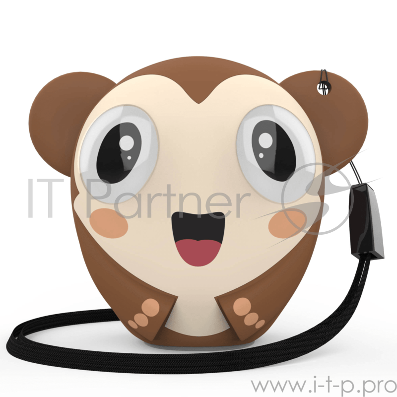 Акустическая система HIPER Портативная акустическая система Bluetooth Speaker HIPER ZOO Music Mico, Обезьянка