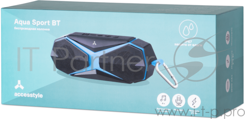 Акустическая система Accesstyle Беспроводная колонка Accesstyle Aqua Sport BT Black-Blue