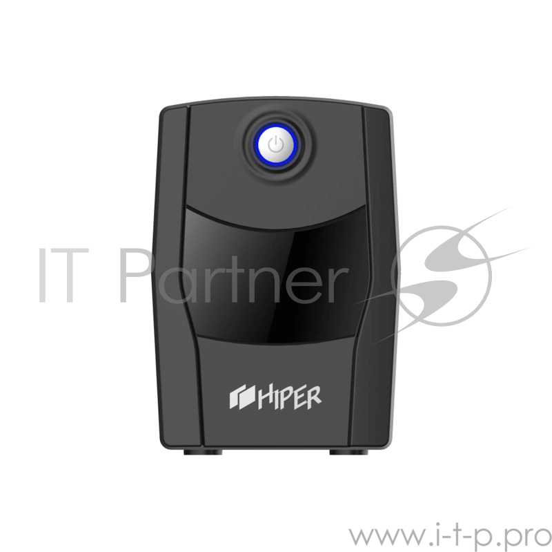Блок питания HIPER ИБП HIPER CITY-850U, line-interactive, 850ВА(480Вт), 2 розетки Schuko, USB-порт, чёрный