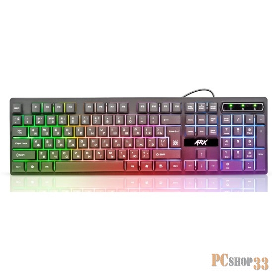 Клавиатура USB ARX GK-196L RU BLACK 45196 DEFENDER