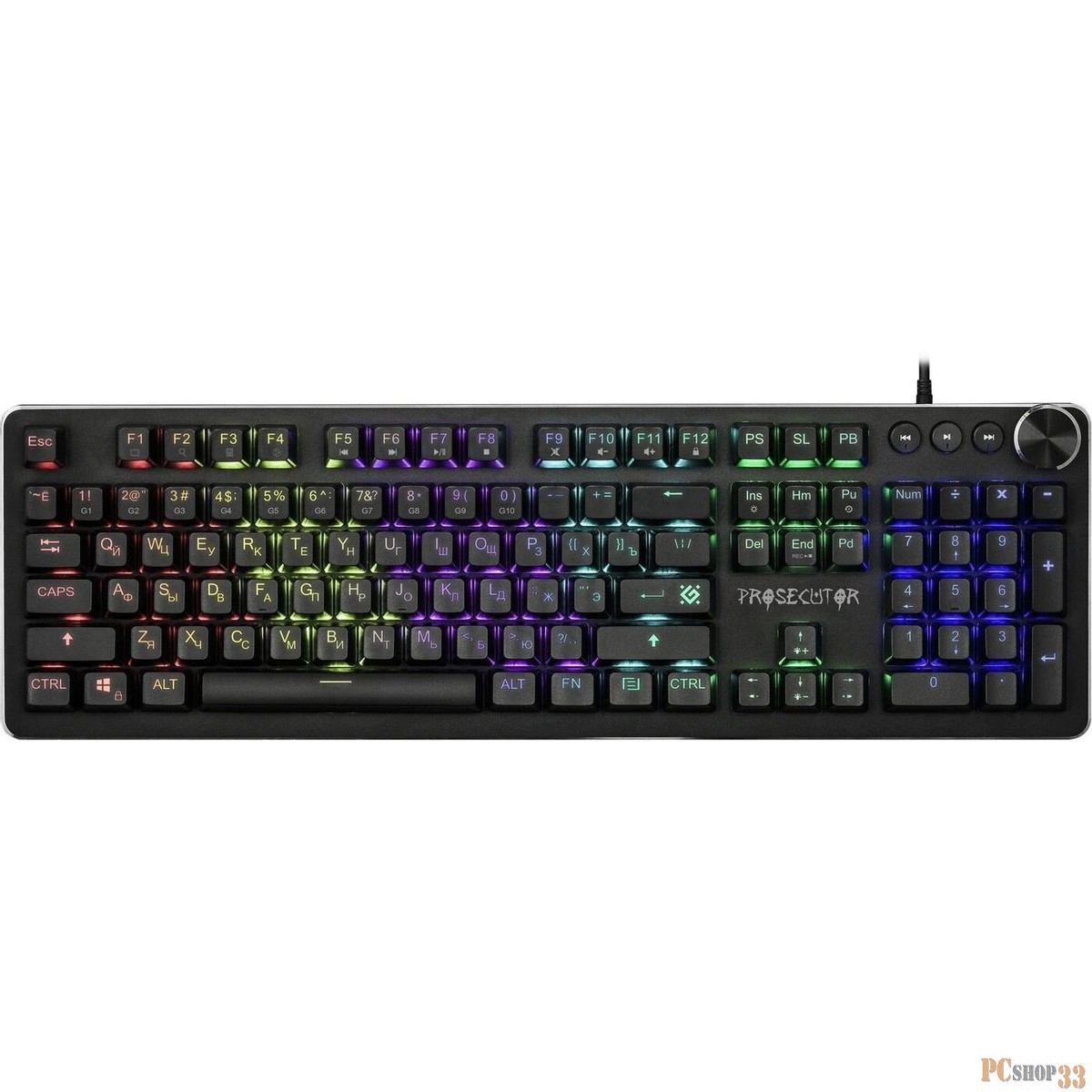 Клавиатура USB PROSECUTOR RU GK-370L 45370 DEFENDER