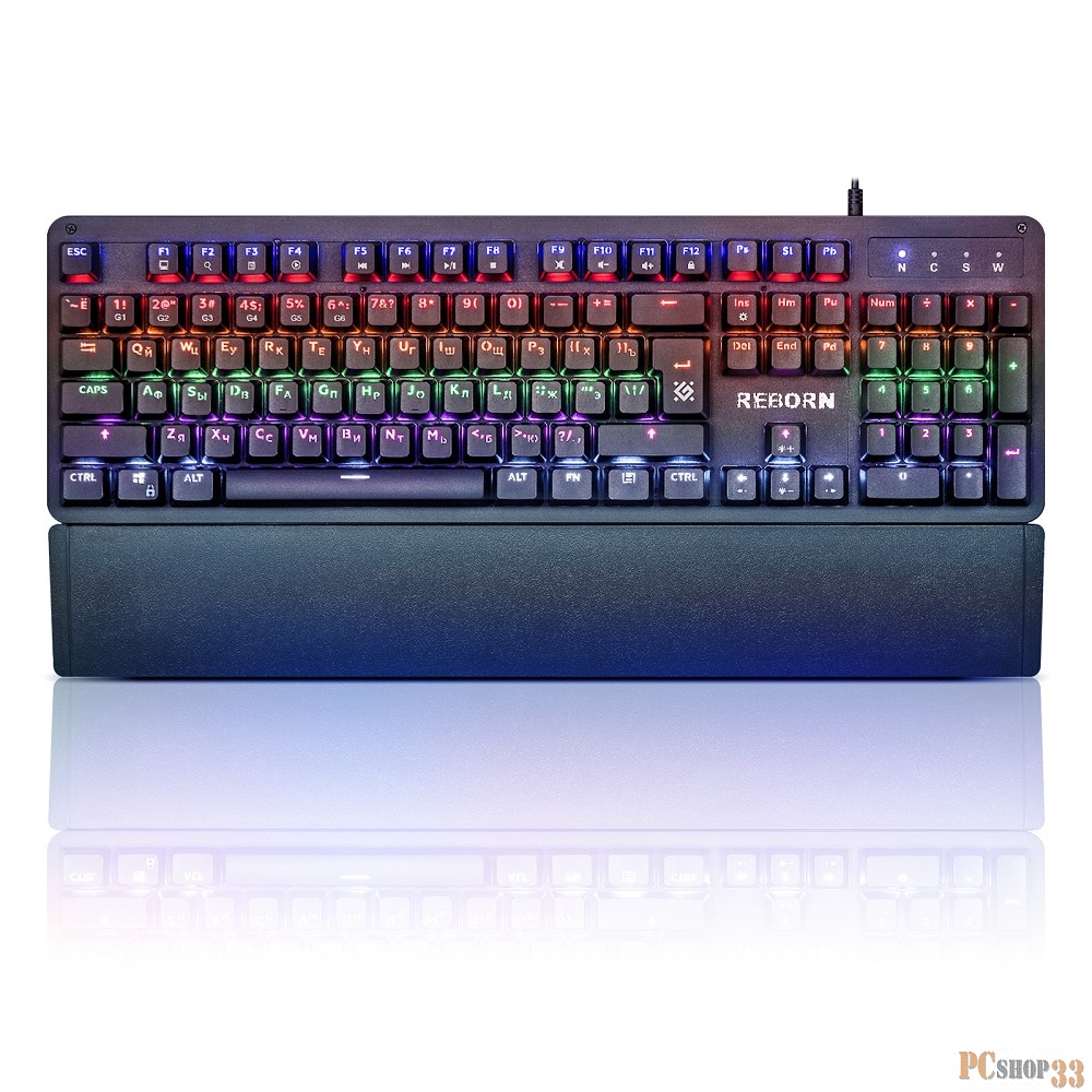 Клавиатура USB REBORN GK-165DL RU 45165 DEFENDER