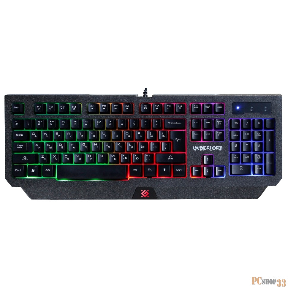 Клавиатура USB UNDERLORD GK-340L RU 45340 DEFENDER