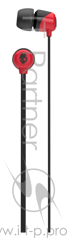 Наушники Skullcandy проводные внутриканальные без микрофона JIB IN-EAR W/O MIC, черно-красные