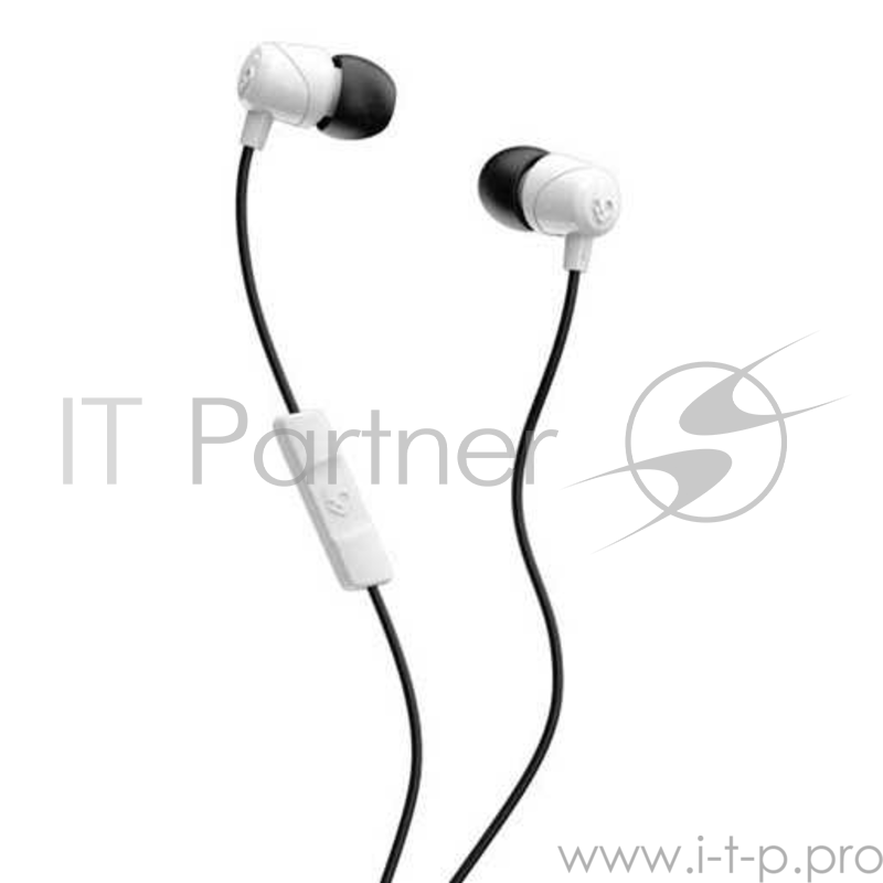 Наушники Skullcandy проводные внутриканальные с микрофоном JIB IN-EAR W/O MIC, черно-белые
