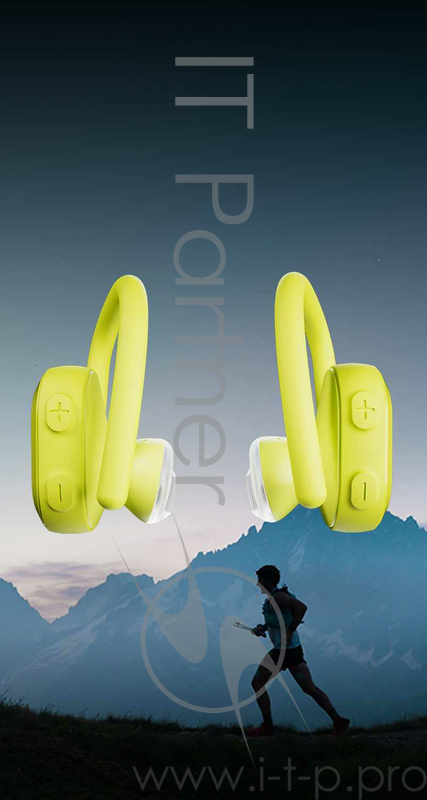 Наушники Skullcandy спортивные беспроводные вкладыши PUSH ULTRA TRUE WIRELESS IN-EAR, желтые