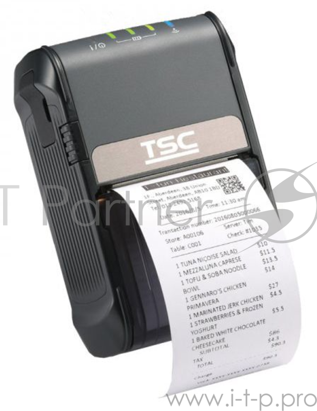 Принтер TSC ALPHA 2R BT переносной черный