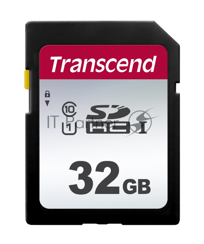 Карта памяти SecureDigital 32Gb Transcend TS32GSDC300S {SDHC Class 10, UHS-I}