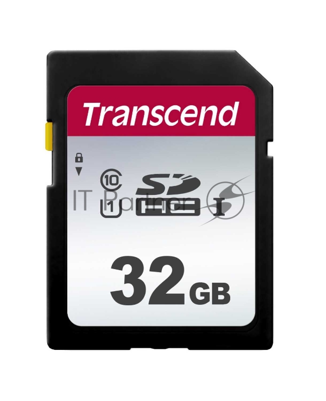 Карта памяти SecureDigital 32Gb Transcend TS32GSDC300S {SDHC Class 10, UHS-I}