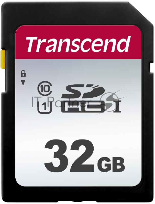 Карта памяти SecureDigital 32Gb Transcend TS32GSDC300S {SDHC Class 10, UHS-I}