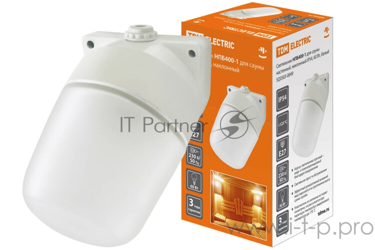 Светильник НПБ 400-1 60Вт ЛН E27 IP54 настенный, наклонный | SQ0303-0049 | TDM