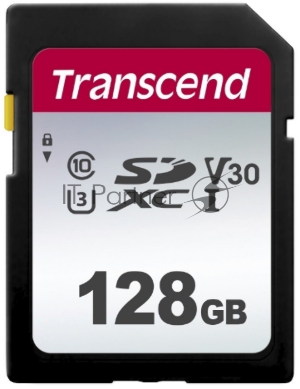 Карта памяти SecureDigital 128Gb Transcend TS128GSDC300S {SDXC Class 10, UHS-I U3}