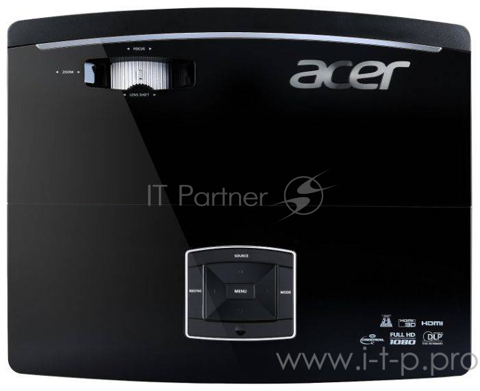 Проектор ACER P6500 (DLP, 1080p, 1920x1080, 5000Lm, 20000:1, +3xНDMI,UHP, USB, 2x10W speaker, 3D Ready, lamp 1500hrs, BL